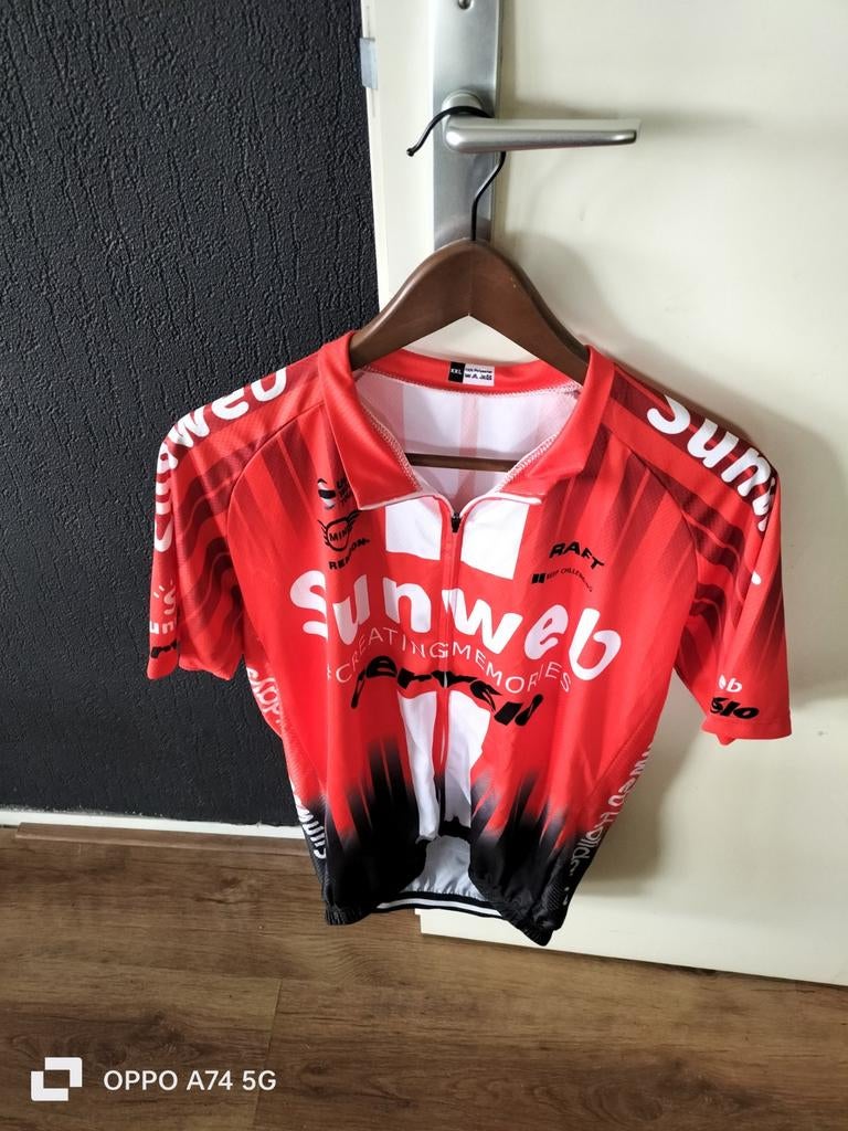 Nieuw Sun Web Wielershirt XXL Rood Wit Zwart, Ophalen of Verzenden, Nieuw, Overige maten