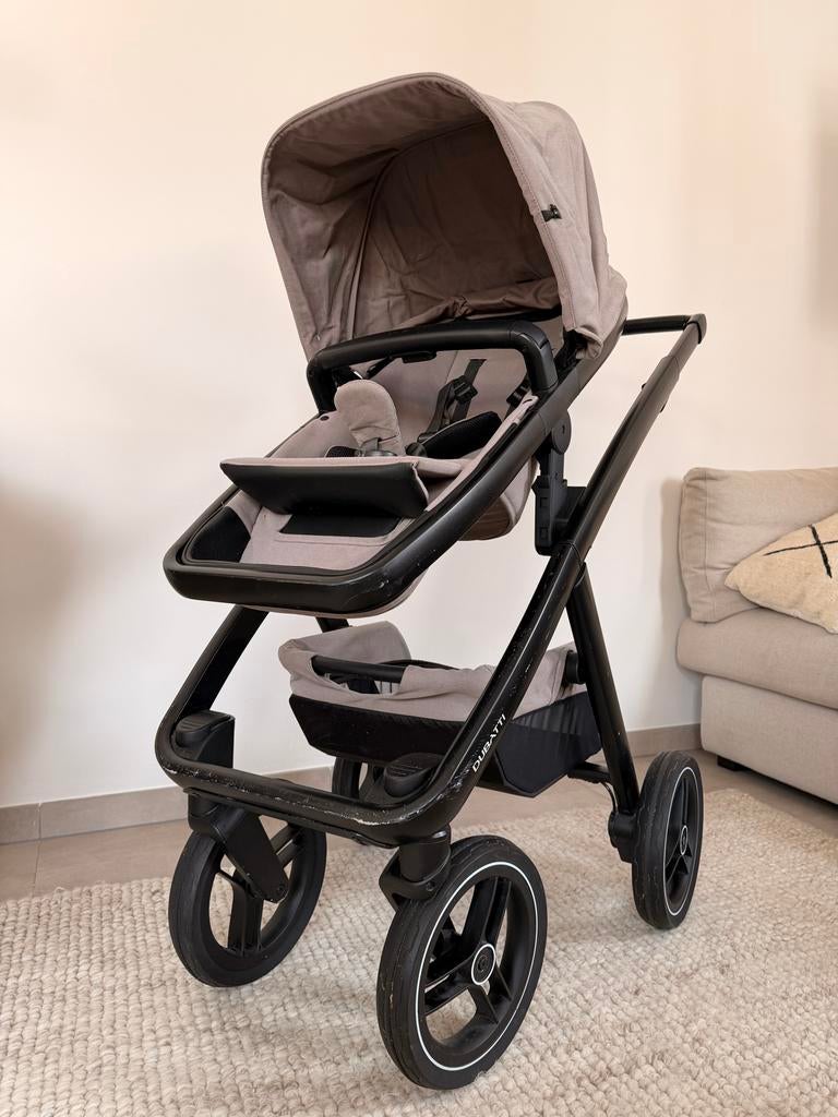 Bugatti kinderwagen zandkleur met grote comfort wielen, Gebruikt, Ophalen of Verzenden, Verstelbare duwstang, Kinderwagen