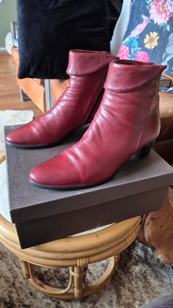 Cadoro Venezia zgan rood leren laarzen mt 39 heel mooi, Kleding | Dames, Schoenen, Cadoro Venezia, Lage of Enkellaarzen, Ophalen of Verzenden