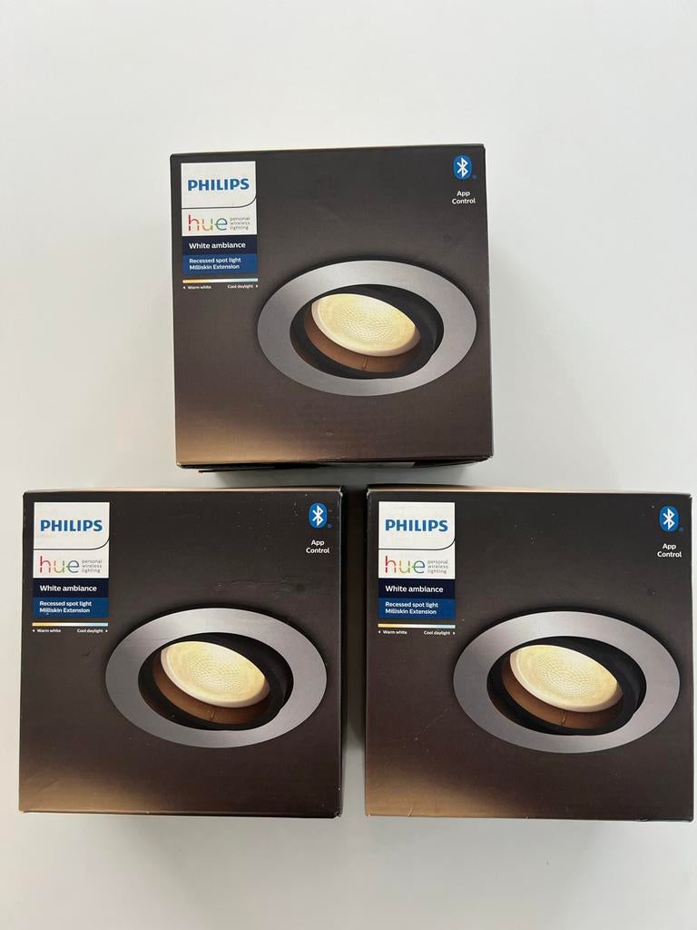 Philips Hue Recessed spot light- Miliskin Extension -NIEUW!, Ophalen, Led-lamp, Minder dan 30 watt, Nieuw
