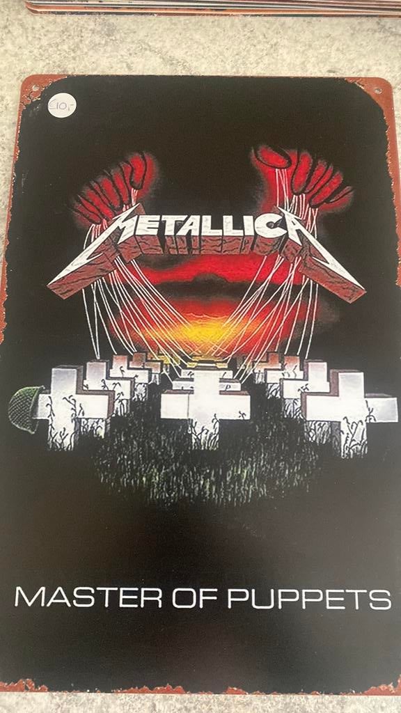 Metallica muurplaat, Ophalen of Verzenden, Zo goed als nieuw
