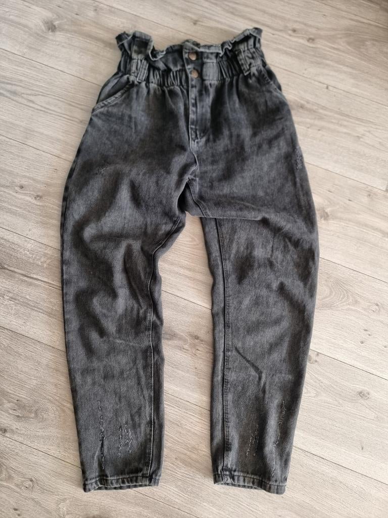 Zwart-grijs dames broek DMD Fashion, maat S (LI1), Maat 38/40 (M), Zwart, Ophalen of Verzenden, Zo goed als nieuw
