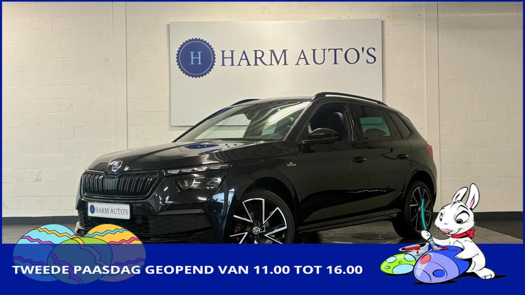 Skoda Kamiq 1.0 TSI Sport Monte Carlo Pano / Cruise / Carpla, Voorwielaandrijving, 1131 kg, Gebruikt, Zwart
