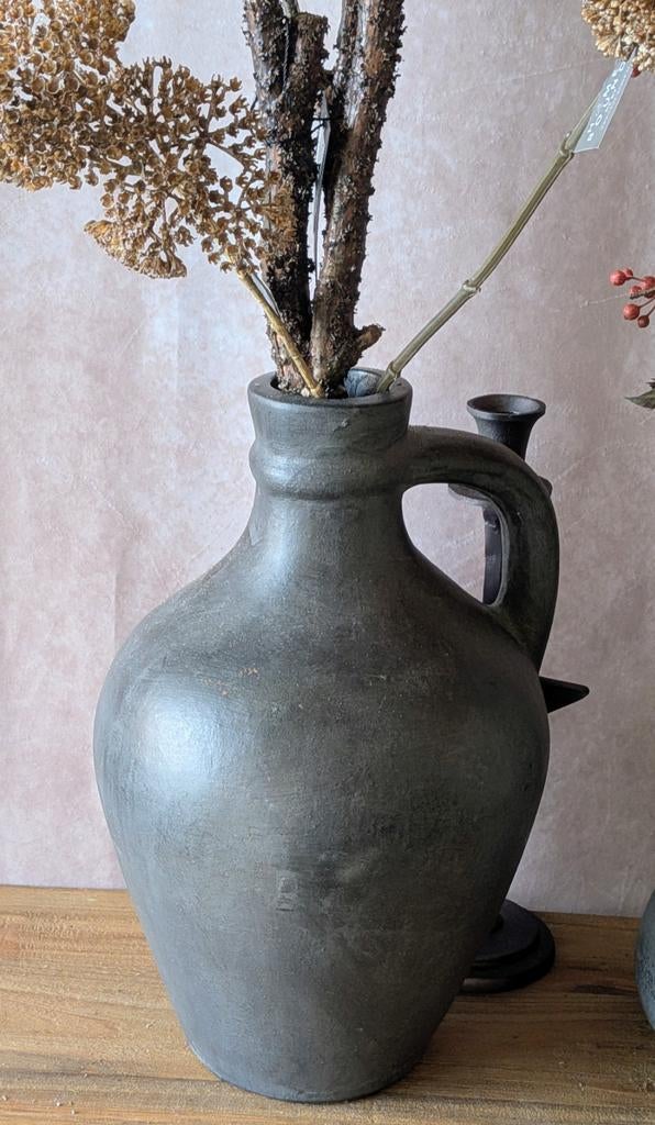 Antraciet grote kruik, Steen, Overige kleuren, Nieuw, Ophalen of Verzenden