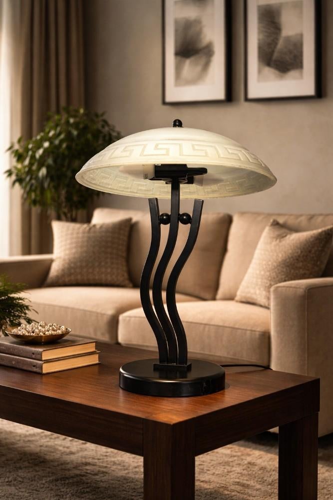 Boxford Holland Tafellamp, Gebruikt, 50 tot 75 cm, Verzenden, Glas