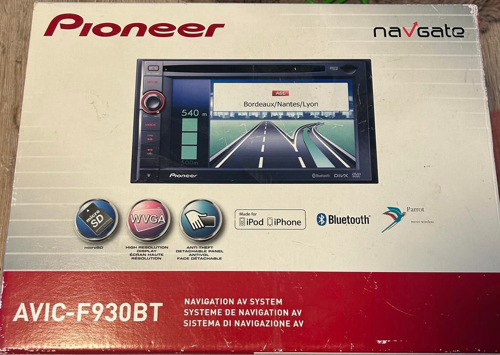 Pioneer AVIC-F930BT Navigatie, Ophalen of Verzenden, Zo goed als nieuw