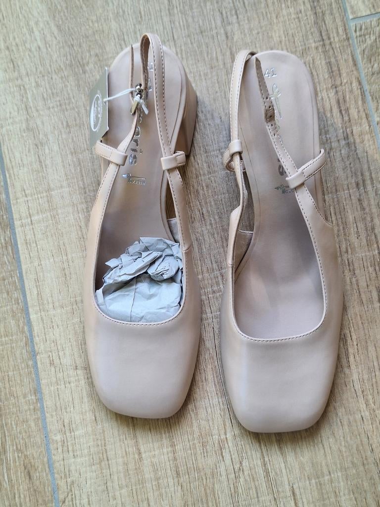 Tamaris dames Slingpumps, Ophalen of Verzenden, Zo goed als nieuw, Zwart, Sneakers of Gympen