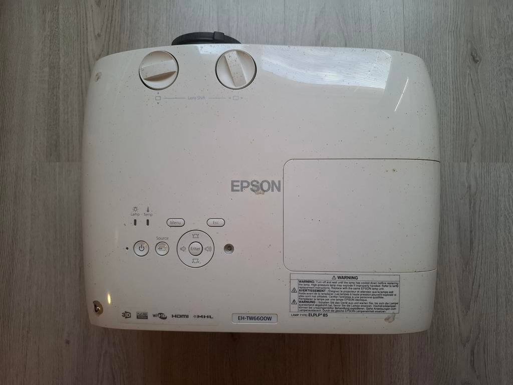 Epson Beamer EH-TW6600W met iVisions projectiescherm 243 br, Ophalen of Verzenden, Overige resoluties