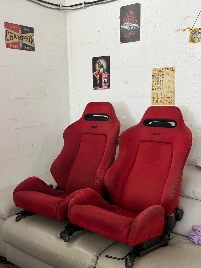 Recaro DC2 stoelen op EG rails, Ophalen, Gebruikt, Honda
