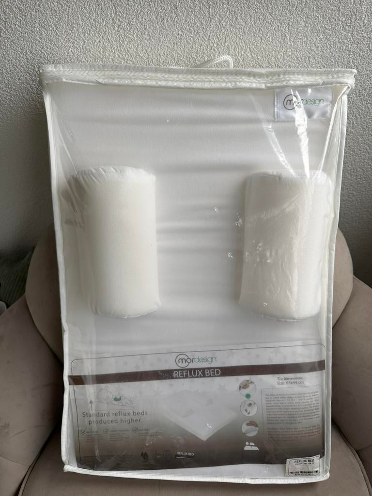 Mordesign Anti-reflux hellend vlak kussen, Jongetje of Meisje, Wit, Overige typen, Nieuw