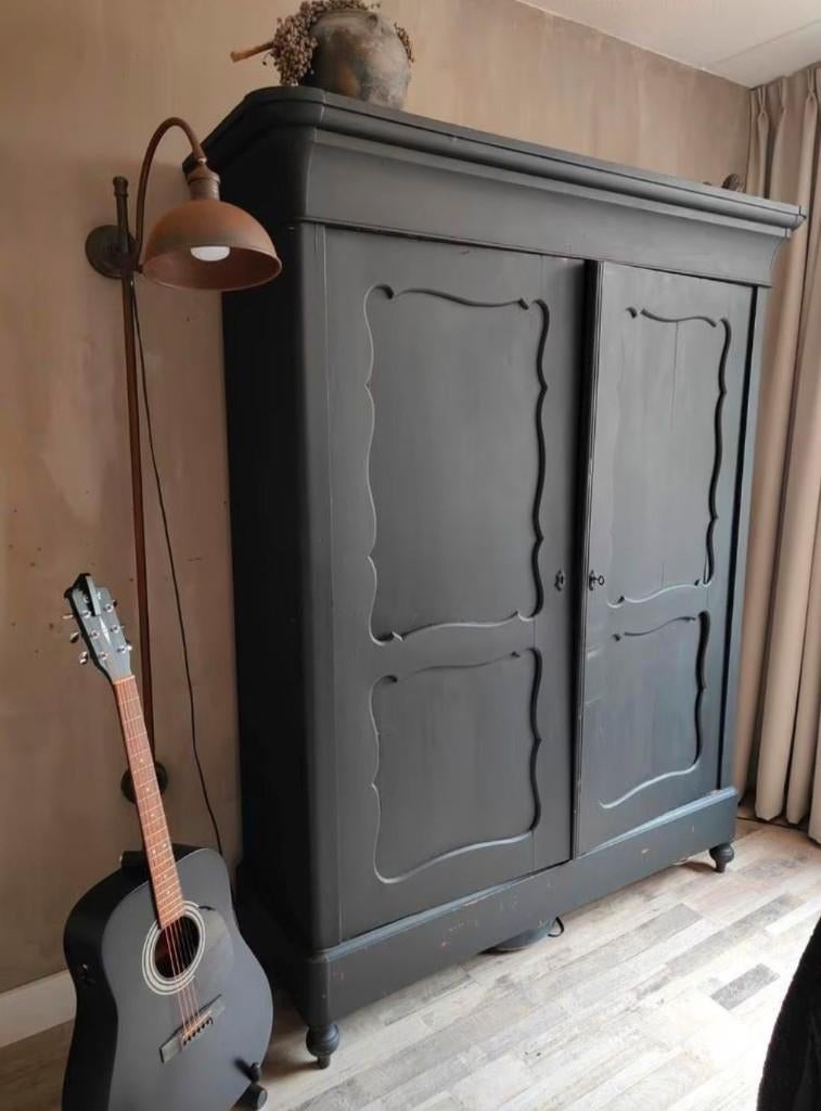 Biedermeier meidenkast kleding linnen kind leg baby vintage, Ophalen, 150 tot 200 cm, 25 tot 50 cm, Gebruikt