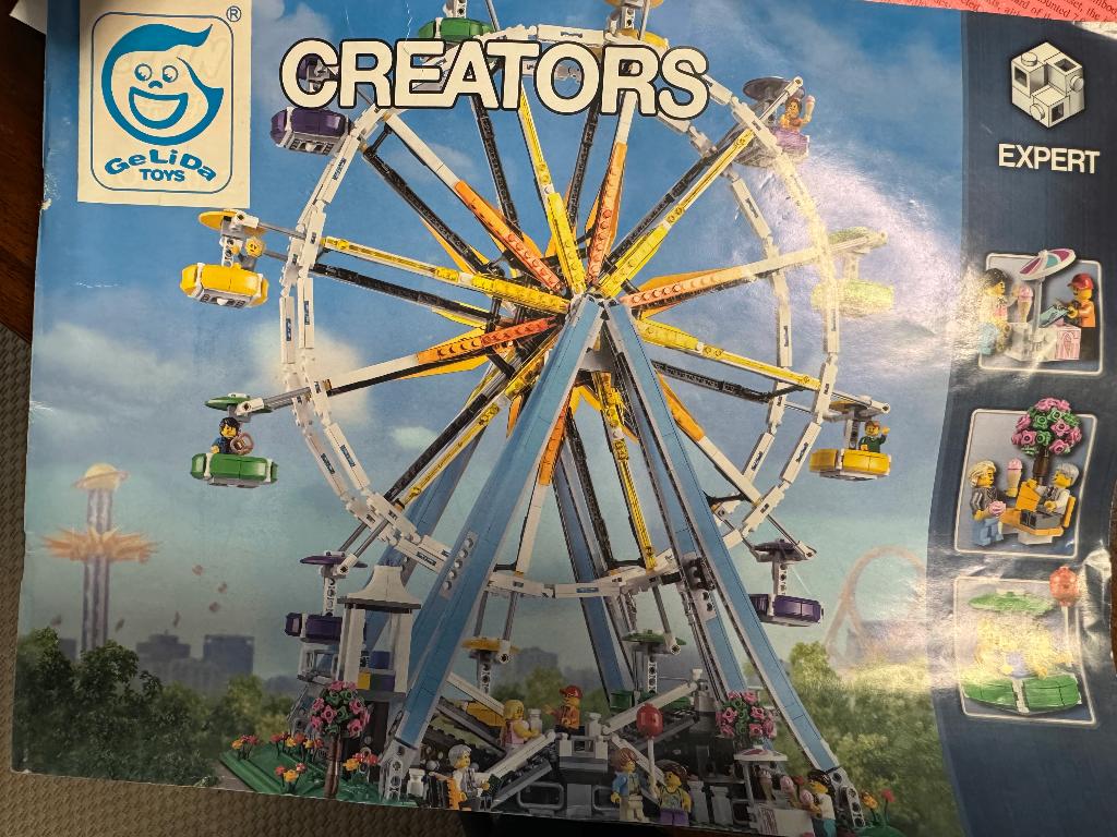 lego ferris wheel 10247 replica, Ophalen of Verzenden, Gebruikt