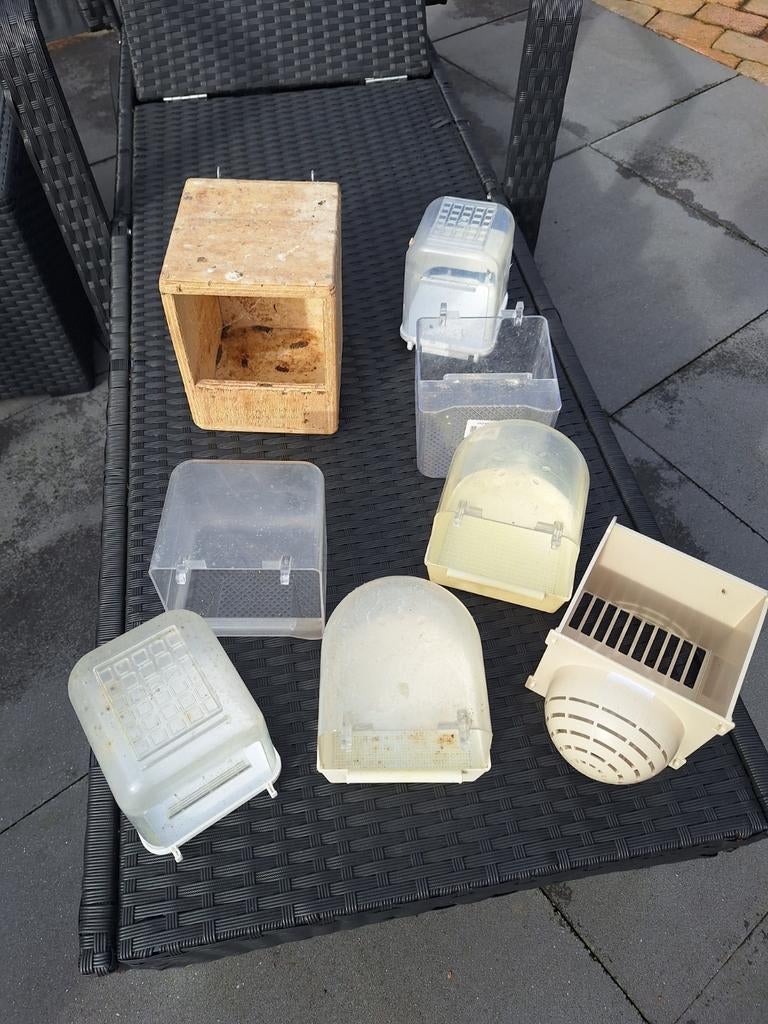 Verschillende vogelbenodigdheden, Ophalen, Eten en Drinken