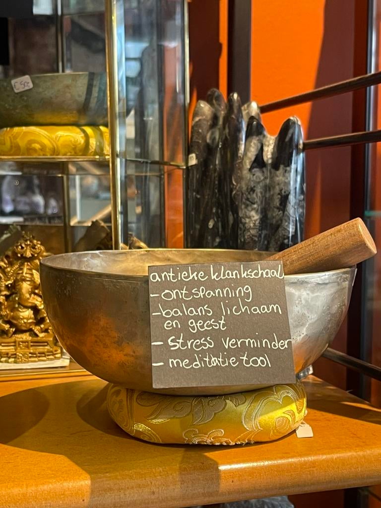 Prachtige antieke klankschaal, Antiek en Kunst, Ophalen of Verzenden