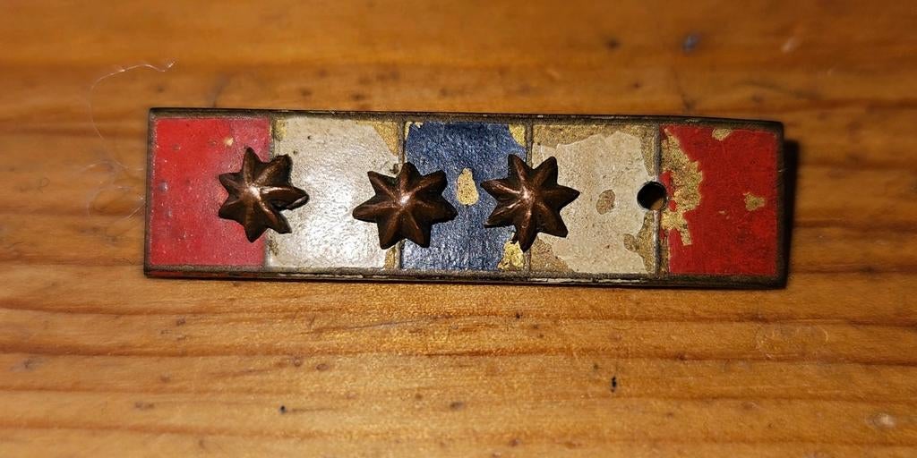 Metalen baton Orde en Vrede KNIL, Verzamelen, Militaria | Algemeen, Ophalen of Verzenden, Landmacht, Nederland, Lintje, Medaille of Wings