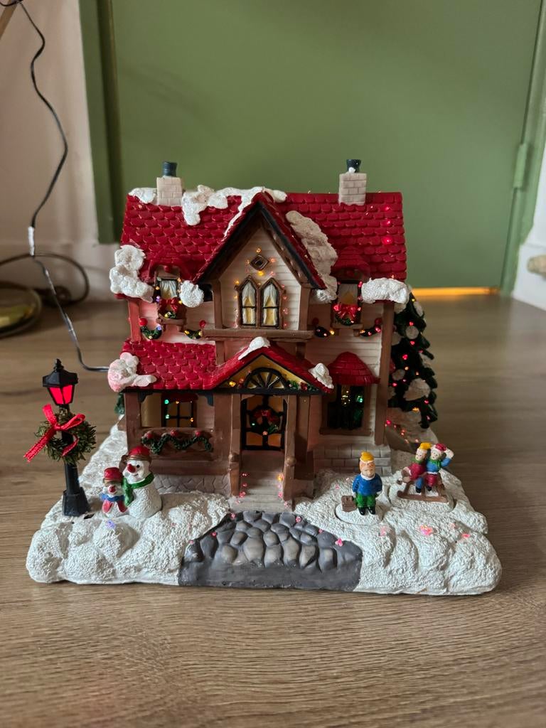 Decoratief huisje kerst met verlichting, Diversen, Kerst, Ophalen