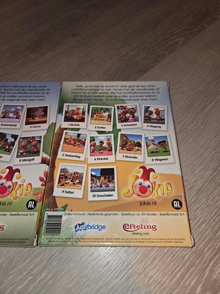 Jokie - 2x dvd met 20 avonturen Efteling, Alle leeftijden, Ophalen of Verzenden, Zo goed als nieuw