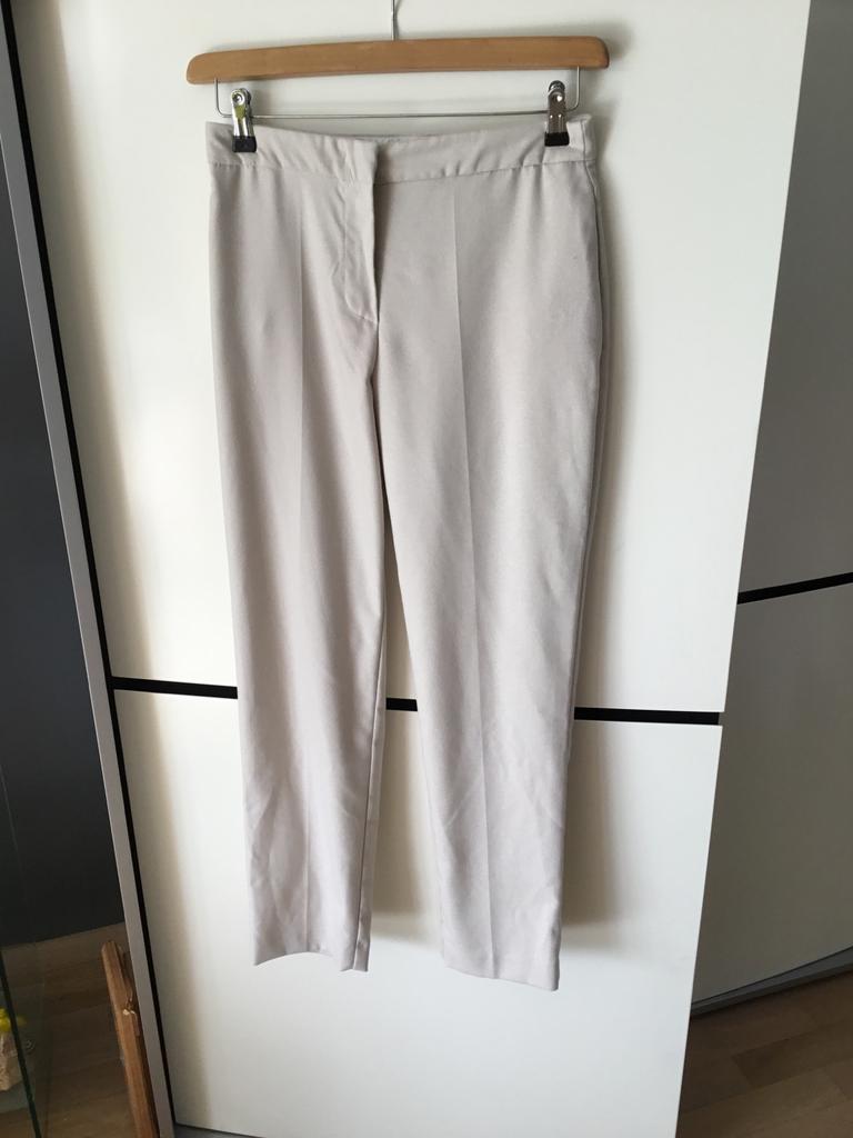 Kaos pantalon, crème met glinstering, maat 36, Beige, Nieuw, Ophalen of Verzenden, Maat 36 (S)