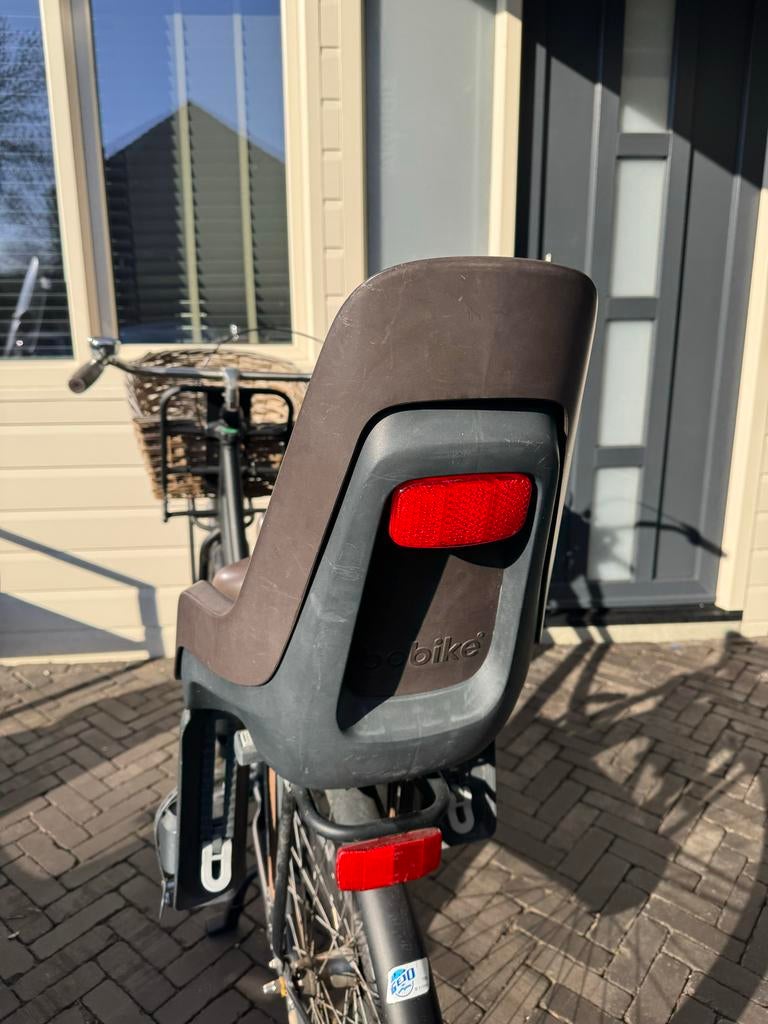 Bobike Achterzitje voor fiets - Bruin, Fietsen en Brommers, Fietsaccessoires | Fietsstoeltjes, Ophalen, Achterzitje, 9 t/m 18 kg