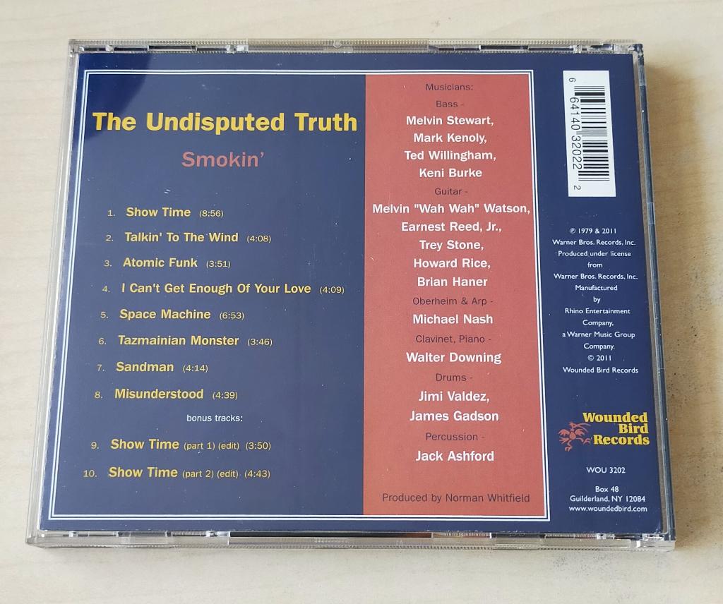 The Undisputed Truth - Smokin' CD 1979/2011, Ophalen of Verzenden, 1960 tot 1980, Gebruikt