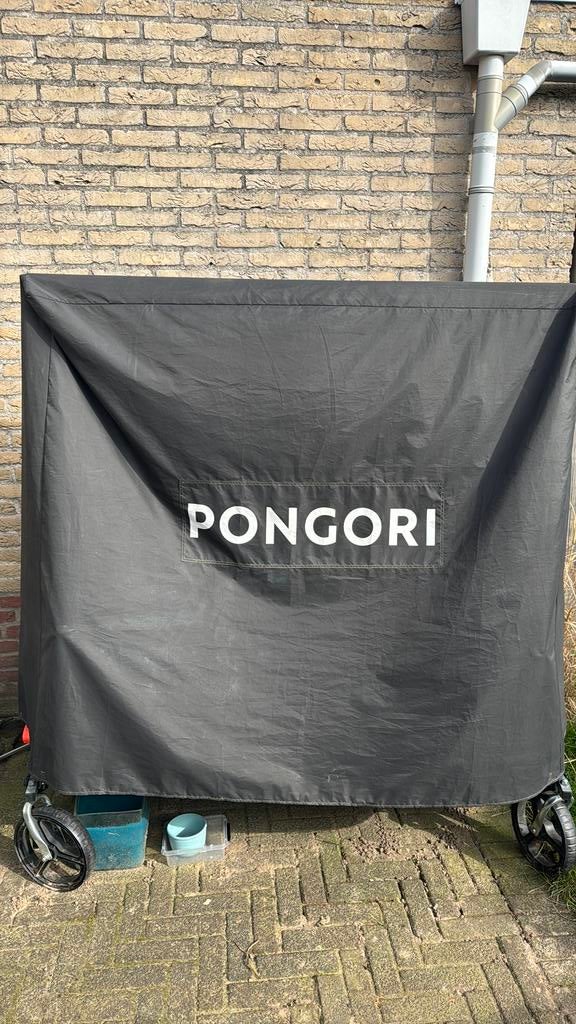 Pongori Outdoor Tafeltennistafel  blauw, Sport en Fitness, Tafeltennis, Ophalen, Gebruikt, Tafel Outdoor, Verrijdbaar