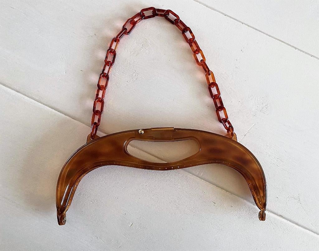 Retro vintage jaren '70 kunststof tasbeugel, Ophalen of Verzenden, Nieuw