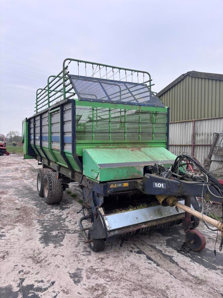 opraapwagen opknappertje, Ophalen, Weidebouw