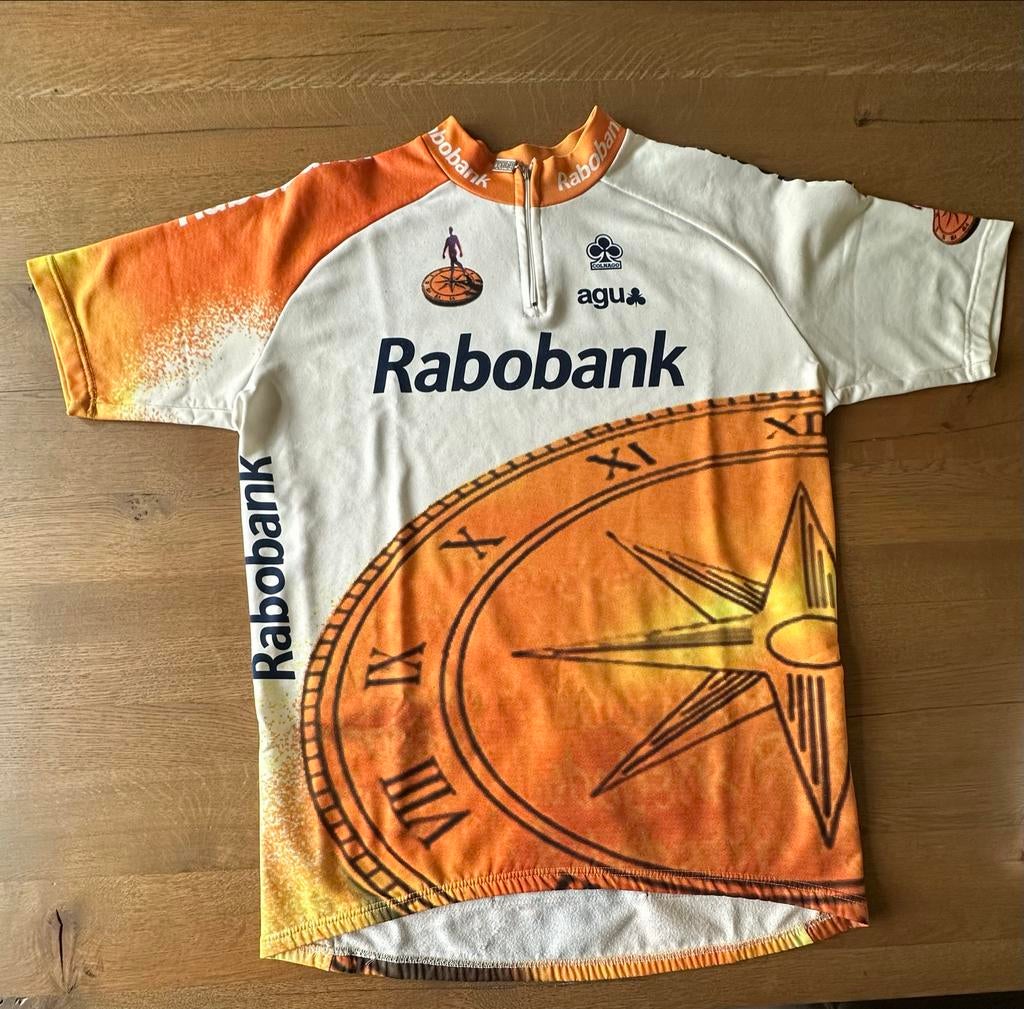 Vintage Rabobank Wielershirt - Maat L, Fietsen en Brommers, Fietsaccessoires | Fietskleding, Gebruikt, Heren, Ophalen of Verzenden