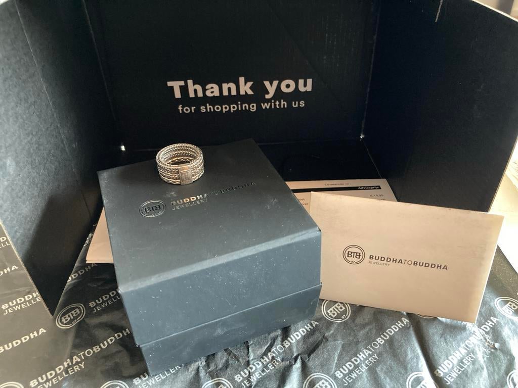 Buddha to Buddha Nathalie Small Bracelet Silver ring, Sieraden, Tassen en Uiterlijk, Ringen, 19 tot 20, Ophalen of Verzenden, Zo goed als nieuw