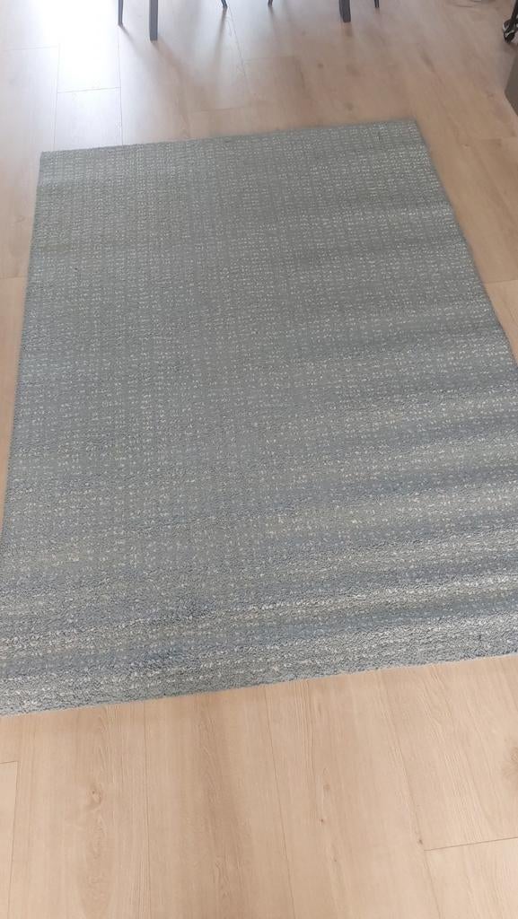 Ikea LANGSTED Vloerkleed - Net Blauw (1.33 x 1.95 m), Gebruikt, 100 tot 150 cm, Blauw, Ophalen of Verzenden