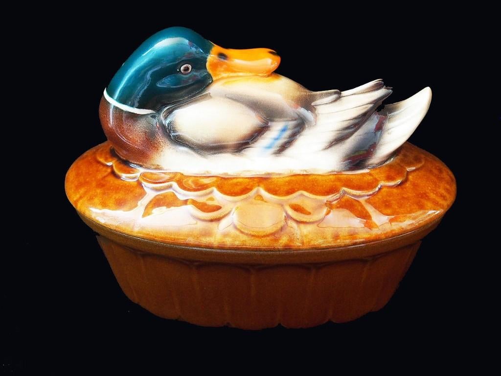 Goebel patepot eend zeldzaam collectors item 25x17cm, Ophalen of Verzenden