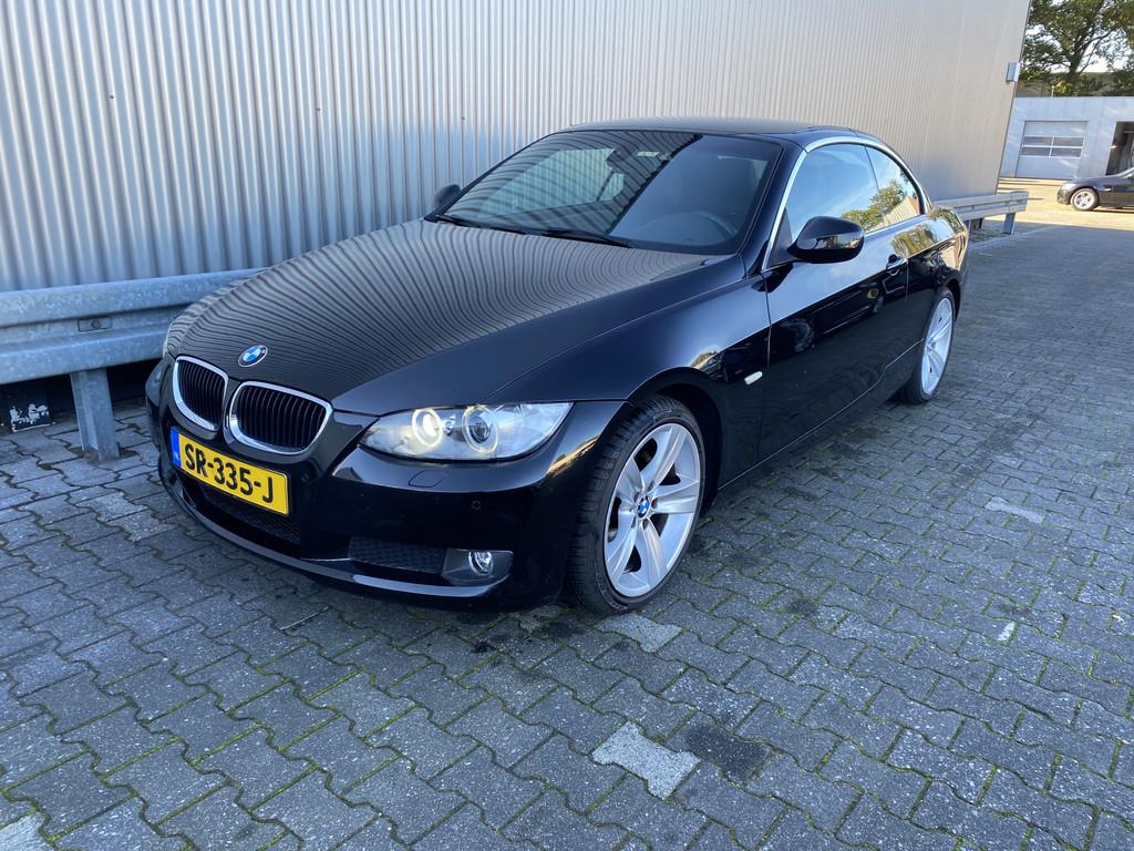 BMW 3 Serie Cabrio 320i High Executive AUTOMAAT, Leer, Navi,, Automaat, Euro 5, Achterwielaandrijving, Zwart