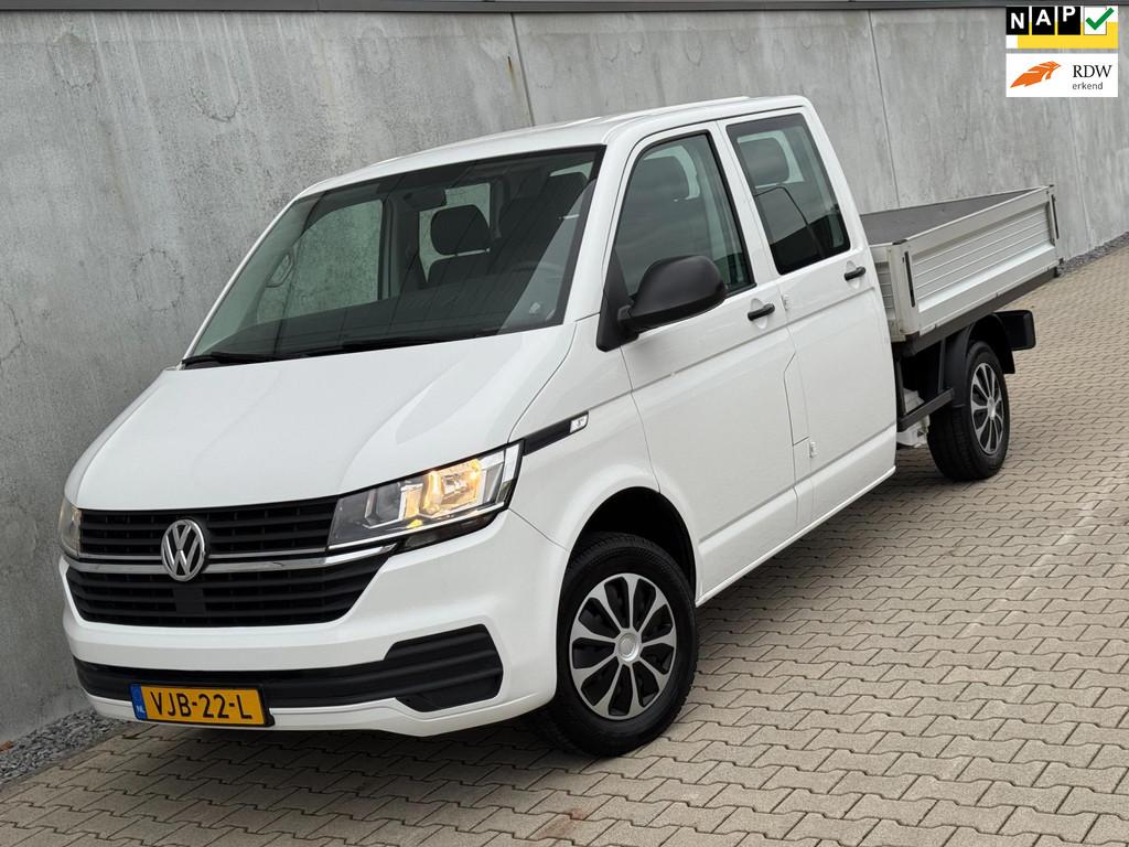 Volkswagen Transporter 2.0 TDI L2H1 DC Pick Up 6pers Airco N, Auto's, Voorwielaandrijving, Start-stop-systeem, Euro 6, 4 cilinders