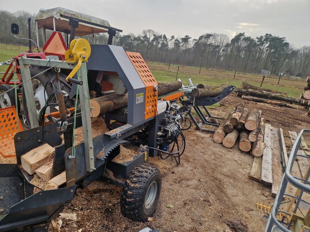 Zaagkloofmachine - houtklover - brandhout, Tuin en Terras, Kloofmachines, Ophalen of Verzenden, Gebruikt, Liggend