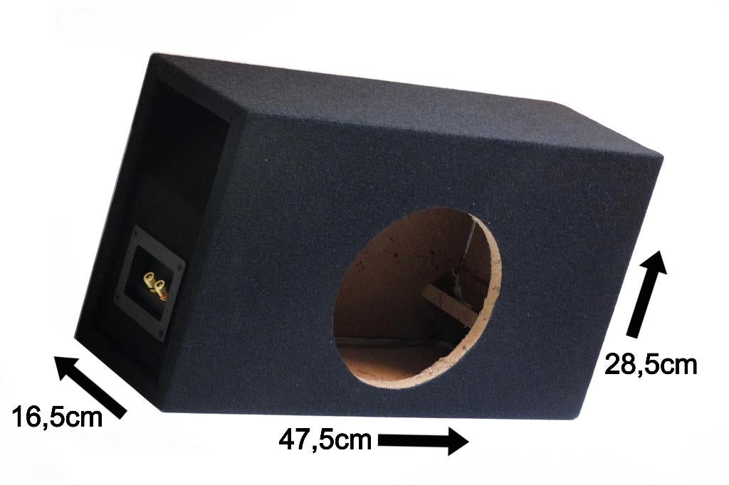 10 Liter Bass-Reflex 8 Inch Subwoofer Kist Necom NE0808.1AIR, ., Nieuw, Ophalen of Verzenden, .