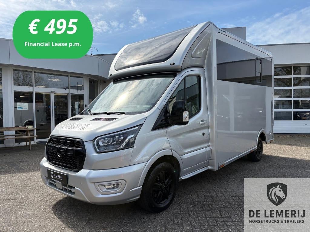 Ford Transit Automaat Sodiak Nubia Hengstenuitvoering 2023, Dieren en Toebehoren, Ophalen, Gebruikt, Polyester, 2-paards trailer