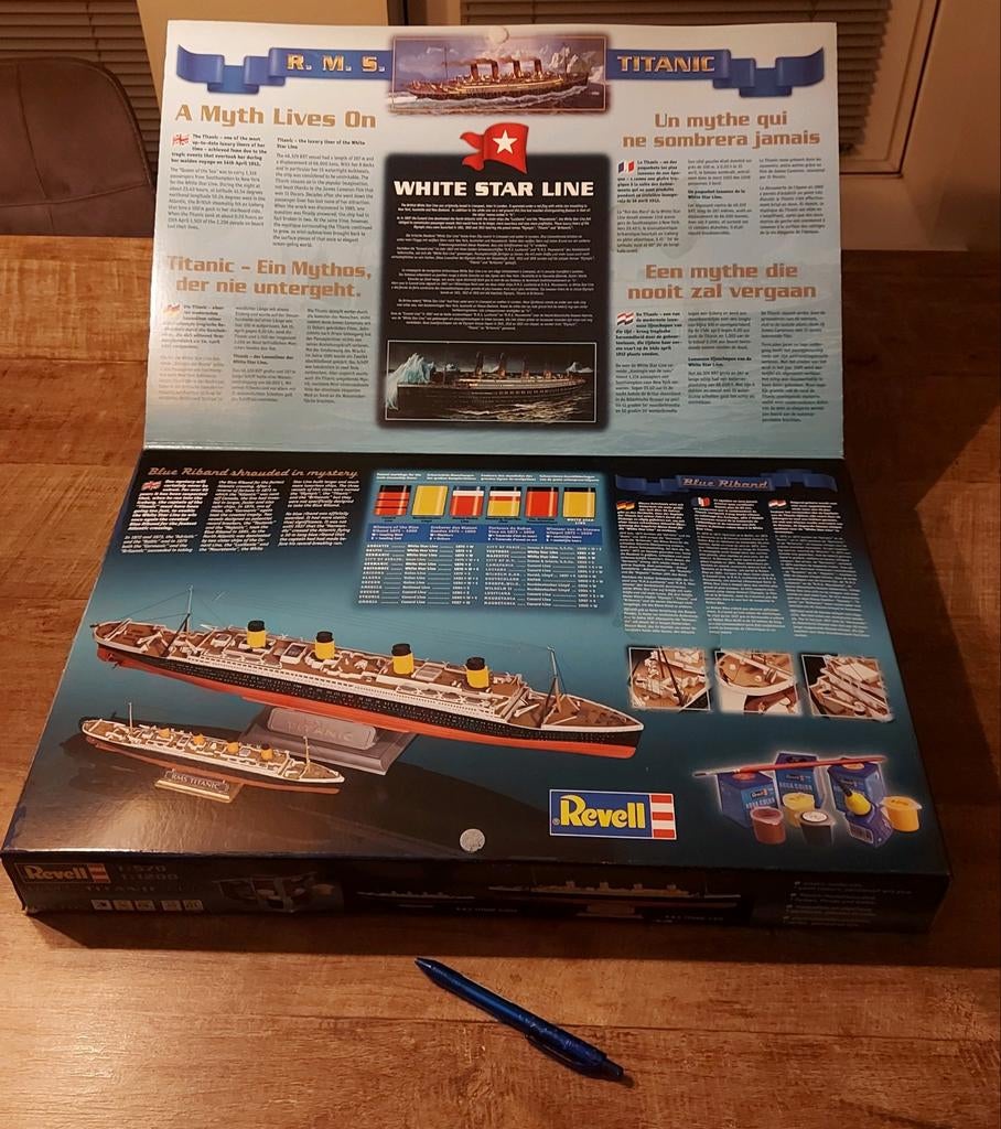 Revell 05705 Geschenkset R.m.s .Titanic 1/570 1/1200, Hobby en Vrije tijd, Modelbouw | Boten en Schepen, Ophalen of Verzenden