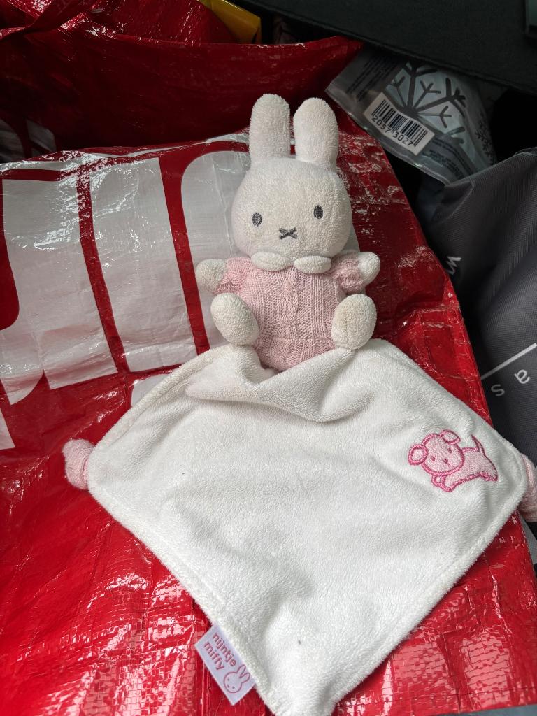 Knuffel Nijntje kroel lapje doekje, Kinderen en Baby's, Speelgoed | Knuffels en Pluche, Ophalen, Zo goed als nieuw, Konijn