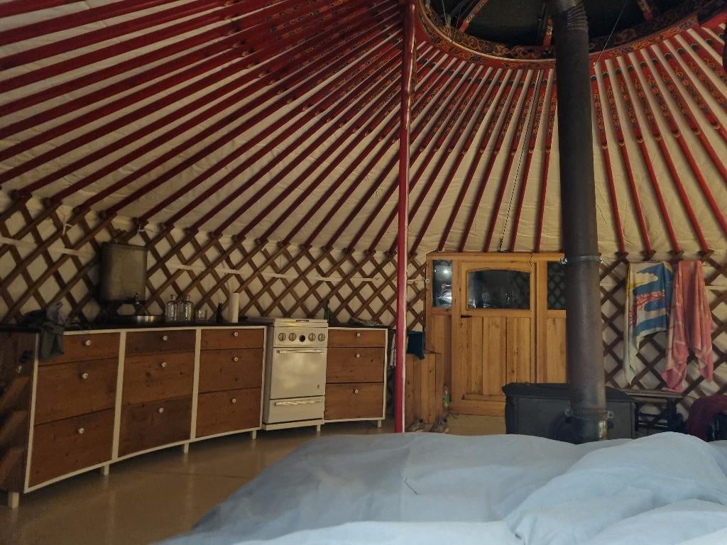 mooie ruime yurt te koop, Ophalen, Gebruikt, Tot en met 4