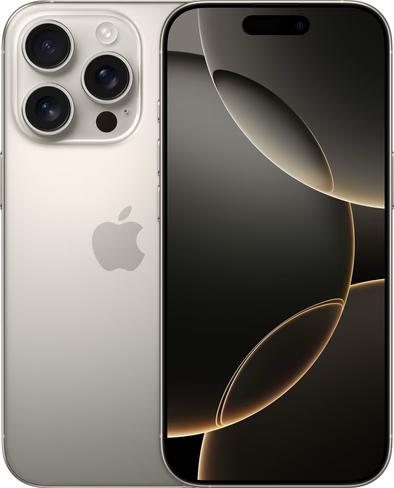Iphone 16pro 128Gb Natural Titanium, Telecommunicatie, Mobiele telefoons | Apple iPhone, IPhone 16 Pro, 128 GB, Ophalen of Verzenden