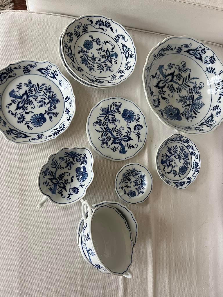 10-delig Blue Danube servies uit Japan, Antiek en Kunst, Ophalen