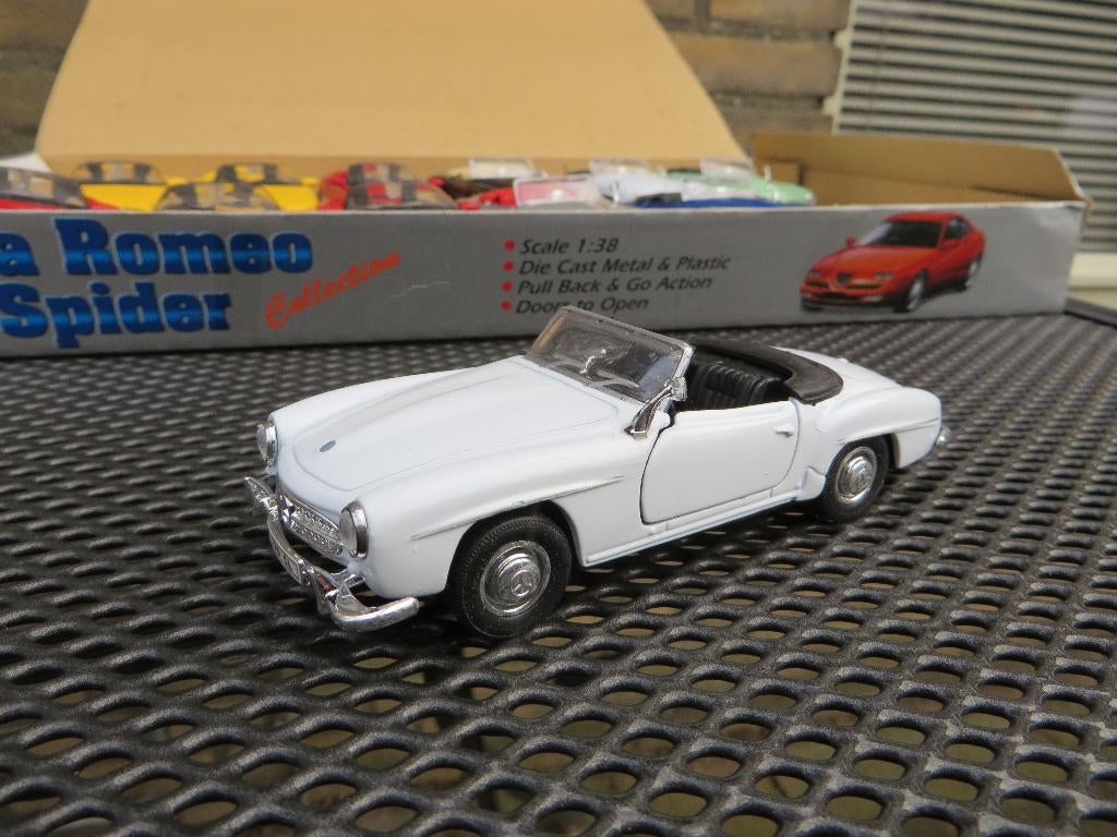 Welly Mercedes Benz 190SL Pagode WIT, Ophalen of Verzenden, Nieuw, Auto