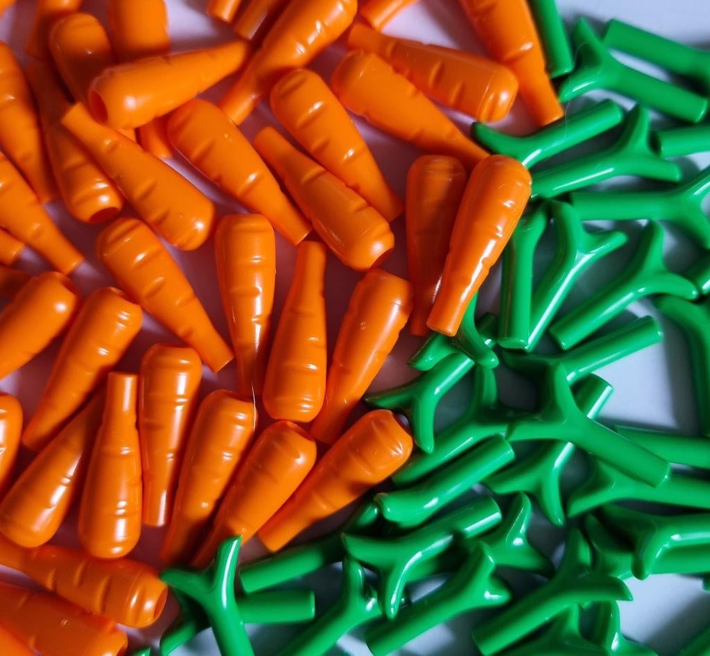 Lego carrot with top/twig, Orange/Green ( per 50), Ophalen of Verzenden, Nieuw, Losse stenen, Lego