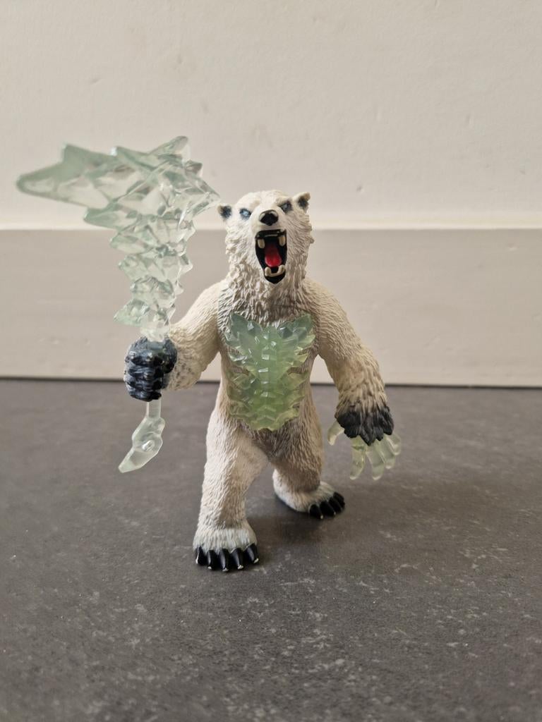 Schleich Eldrador Blizzard Beer met wapen(42510), Ophalen of Verzenden, Zo goed als nieuw
