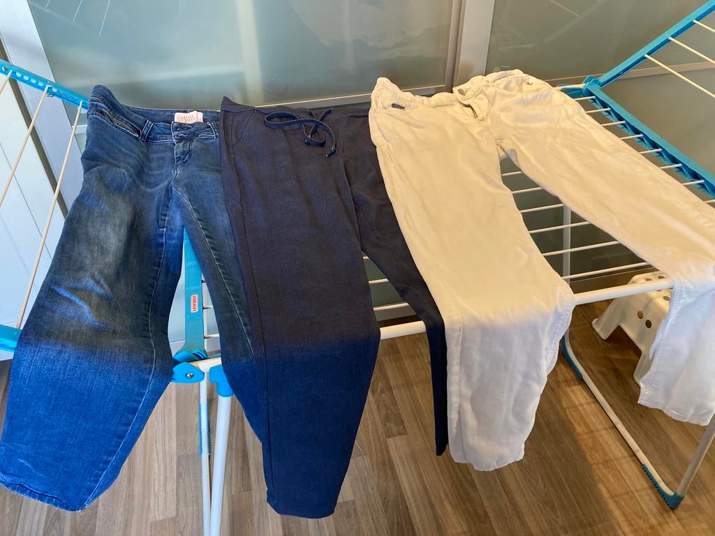 3 dames broeken, Kleding | Dames, Broeken en Pantalons, Blauw, Lang, Gedragen, Ophalen