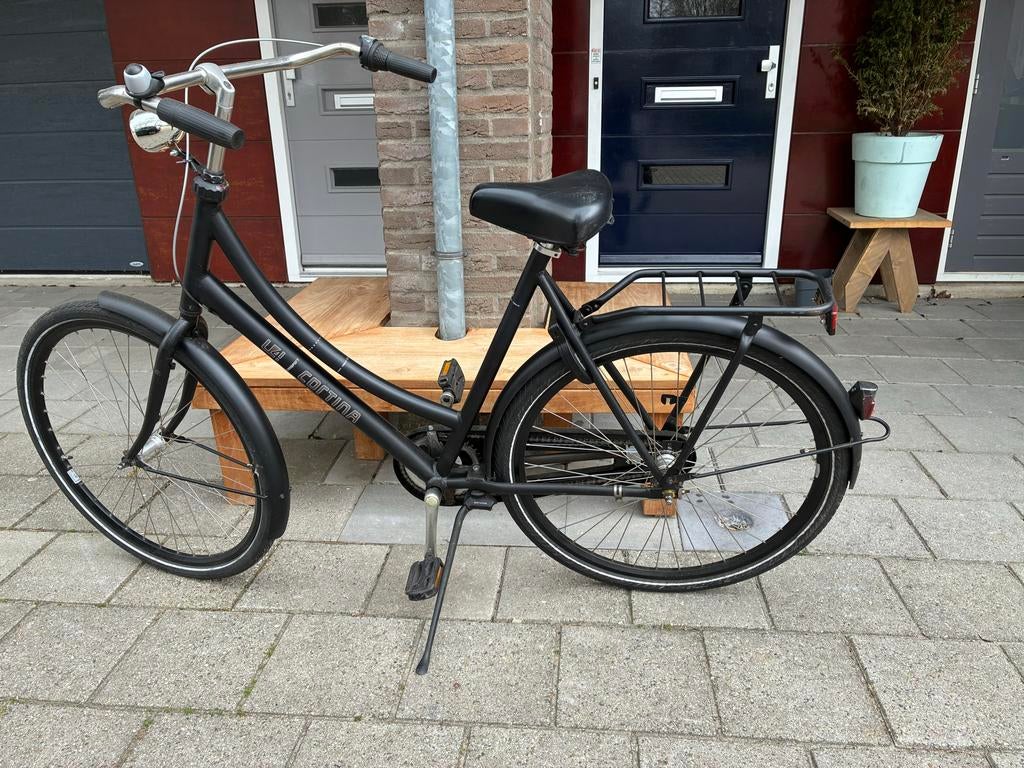 Cortina U4 Transportfiets Dames Zwart, Fietsen en Brommers, Fietsen | Dames | Damesfietsen, Gebruikt, Overige merken, Versnellingen