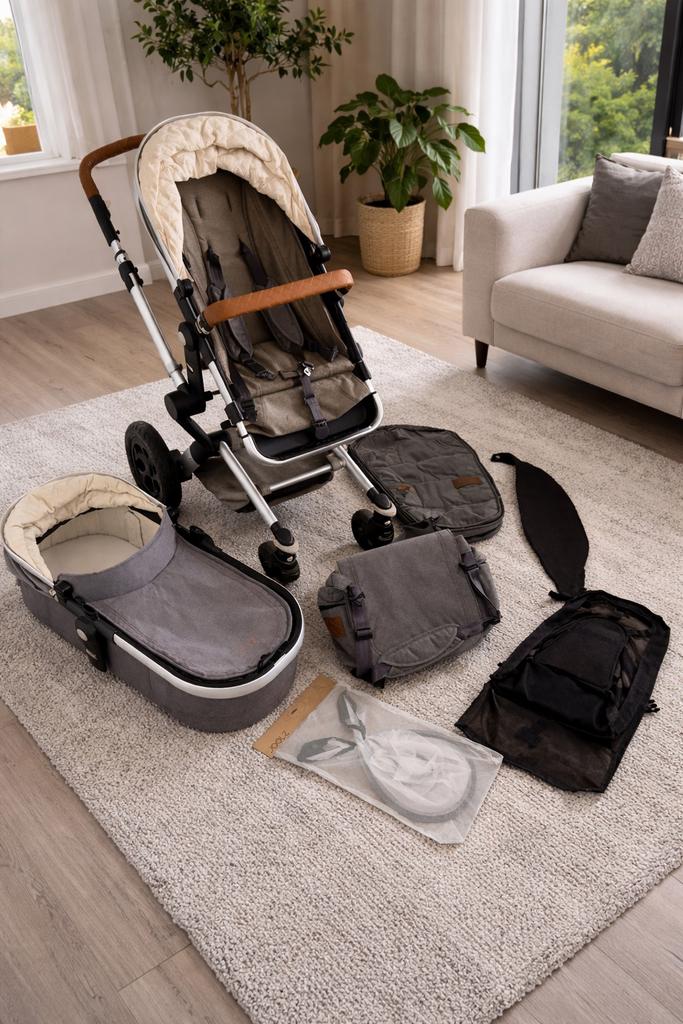 Joolz day kinderwagen grijs, Gebruikt, Verstelbare duwstang, Ophalen, Kinderwagen