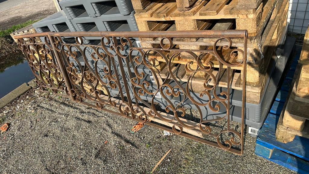 8 meter sier hekwerk metaal !, Ophalen, Gebruikt, IJzer, Sierhekwerk