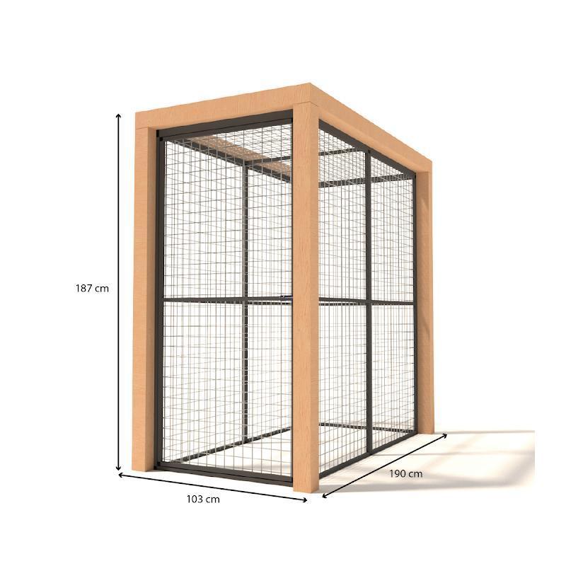 Volière Aluminium Olivia, Ophalen of Verzenden, Nieuw, Aluminium, Volière