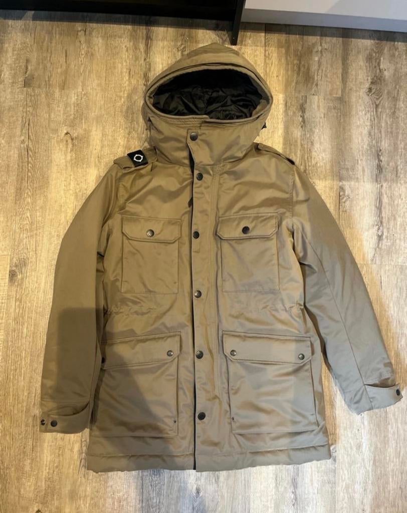 Ma Strum winterjas parka maat L shoulderbadge, Kleding | Heren, Jassen | Winter, Ophalen of Verzenden, Gedragen, Maat 52/54 (L)